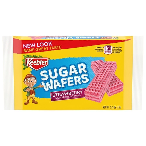Keebler Strawberry Sugar Wafer Cookies, 2.75 Ounces, 144 Per Case